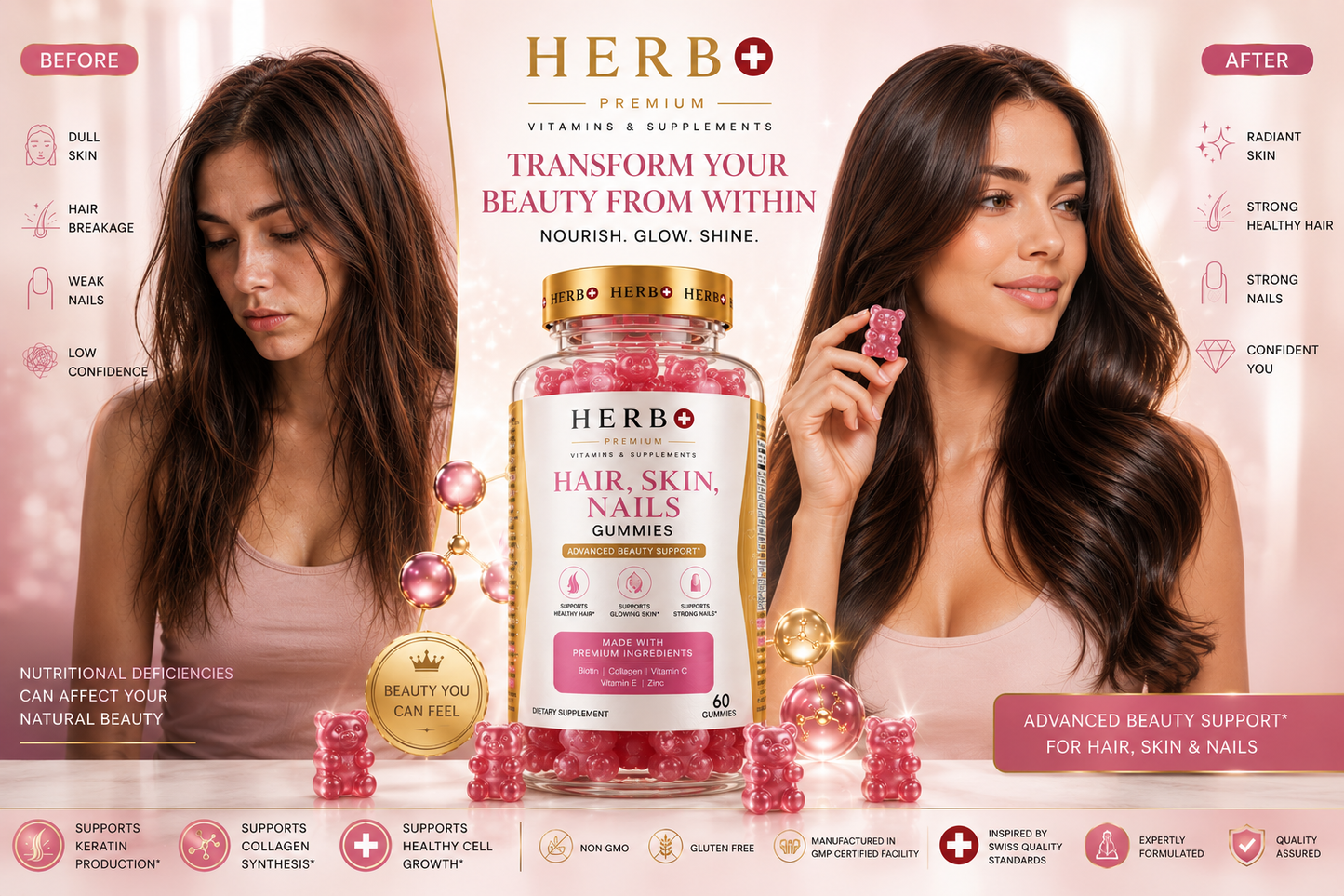 Hair, Skin & Nails Gummies